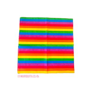 Pañoleta Arcoiris Líneas Delgadas