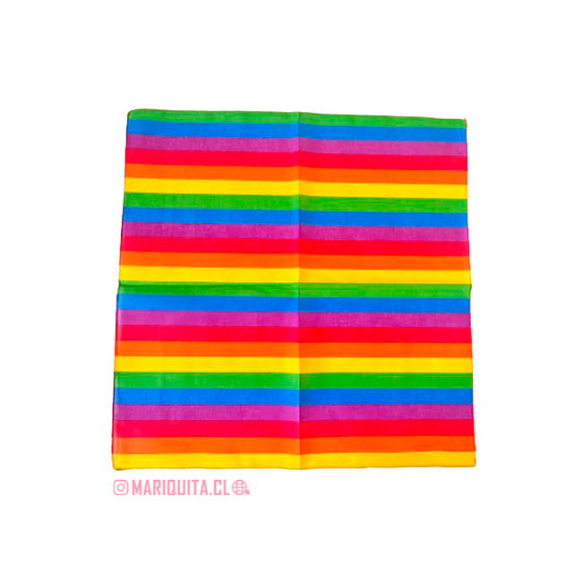 Pañoleta Arcoiris Líneas Delgadas