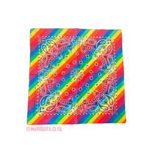 Pañoleta Arcoiris Tribal Diagonal