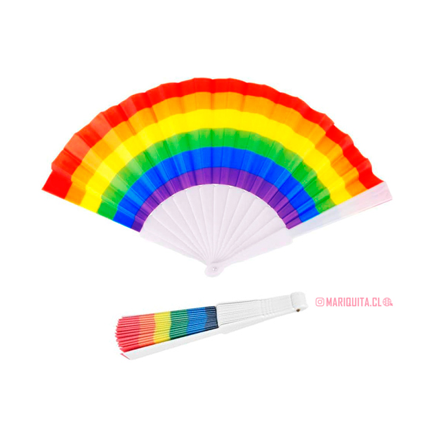 Abanico Arcoiris Horizontal Blanco