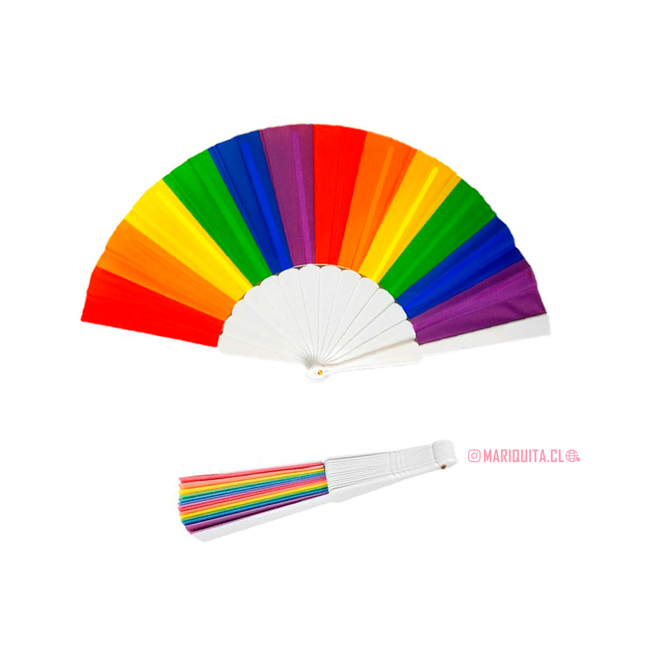 Abanico Arcoiris Vertical Blanco