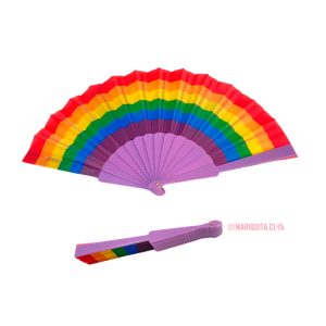 Abanico Arcoiris Horizontal Morado