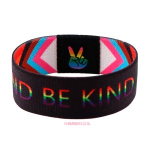 Pulsera Elasticada Arcoiris Progreso Be Kind