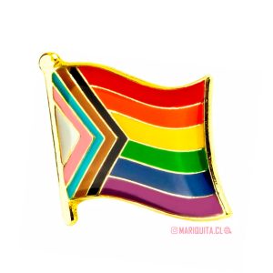 Pin Bandera Progreso LGBTIQA+ 2018 Pequeña