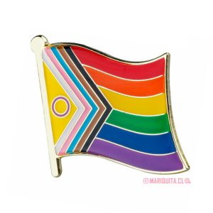 Pin Bandera Progreso LGBTIQA+ 2021 Ondulada