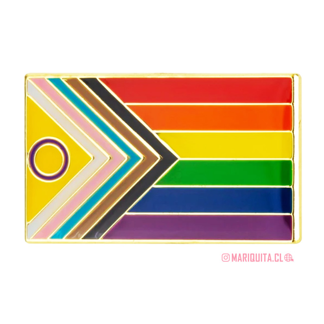Pin Bandera Progreso LGBTIQA+ 2021 Grande