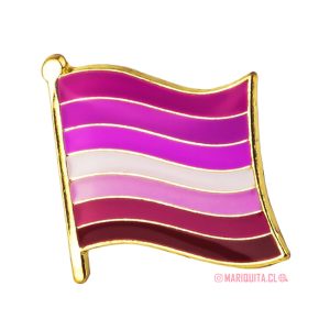 Pin Bandera Lésbica Lipstick Pequeña