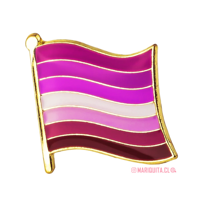 Pin Bandera Lésbica Lipstick Pequeña