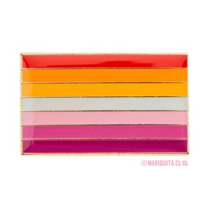 Pin Bandera Lésbica Sunset 7