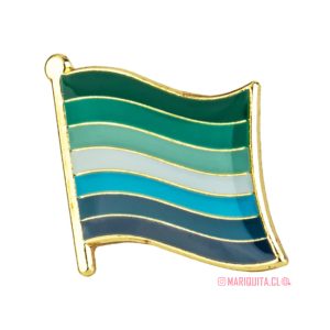 Pin Bandera Gay 7 Ondulada
