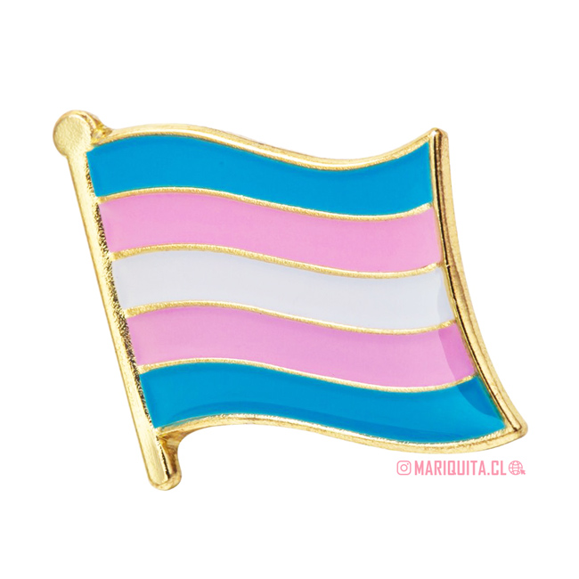 Pin Bandera Trans Ondulada