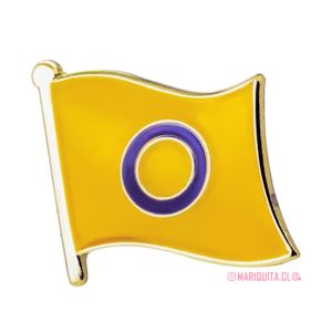 Pin Bandera Intersexual Ondulada
