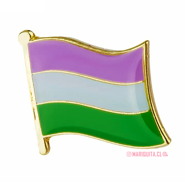 Pin Bandera Queer Ondulada