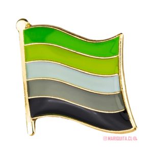 Pin Bandera Arromántica Ondulada