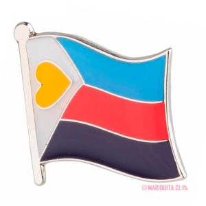 Pin Bandera Poliamor Ondulada
