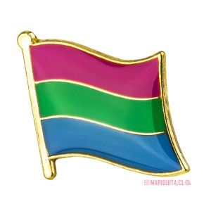 Pin Bandera Polisexual Ondulada