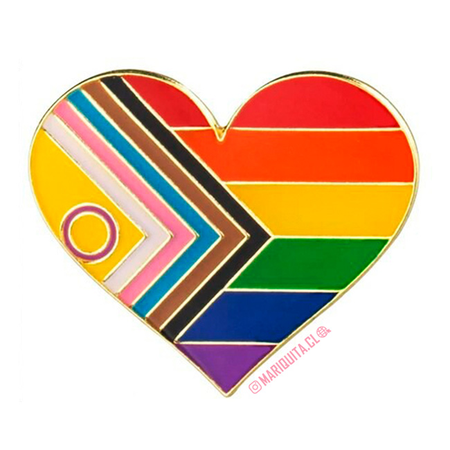 Pin Corazón LGBTIQA+ Progreso 2021