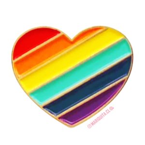 Pin Corazón Diversidad Diagonal