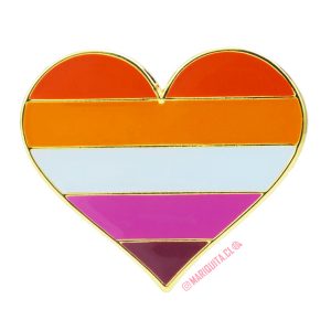 Pin Corazón Lésbico