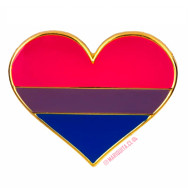 Pin Corazón Bisexual