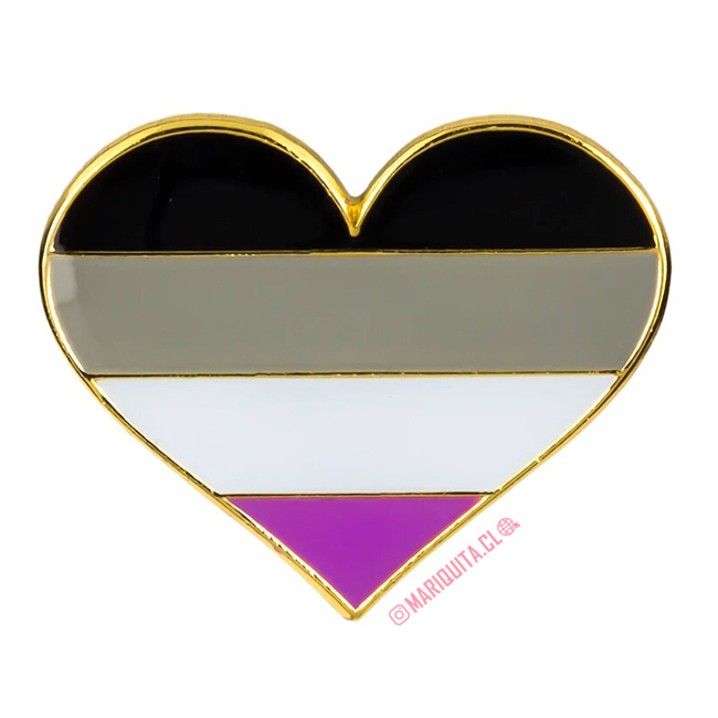 Pin Corazón Asexual