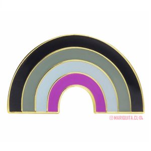 Pin Arcoiris Asexual