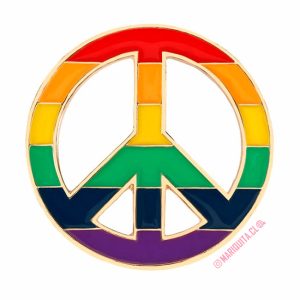 Pin Símbolo Paz Arcoiris