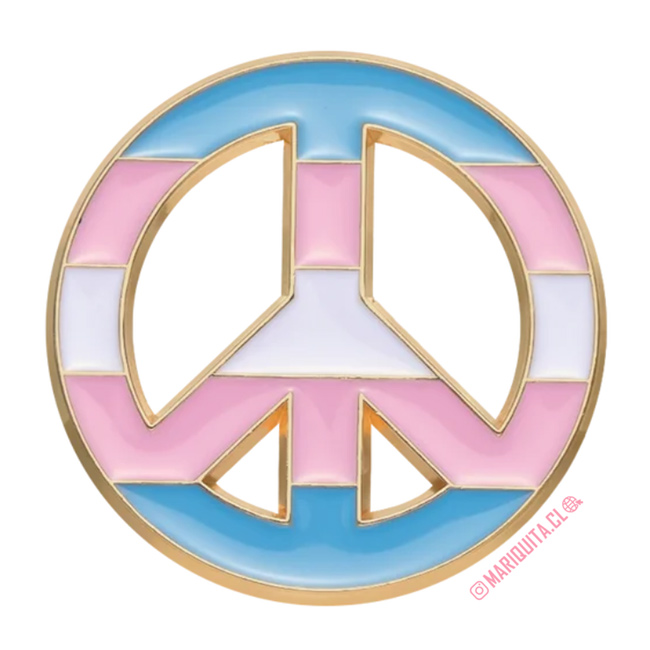 Pin Símbolo Paz Trans