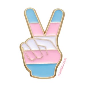Pin Mano Paz Trans