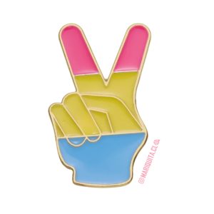 Pin Mano Paz Pansexual