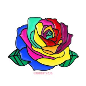 Pin Rosa LGBT Black