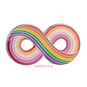 Pin Neurodiv Arcoiris-Lésbico