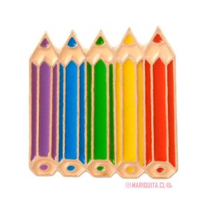 Pin Lápices Colores