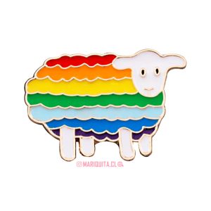 Pin Oveja Arcoiris