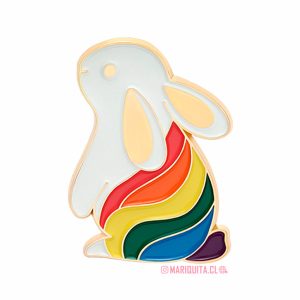 Pin Conejín Arcoiris