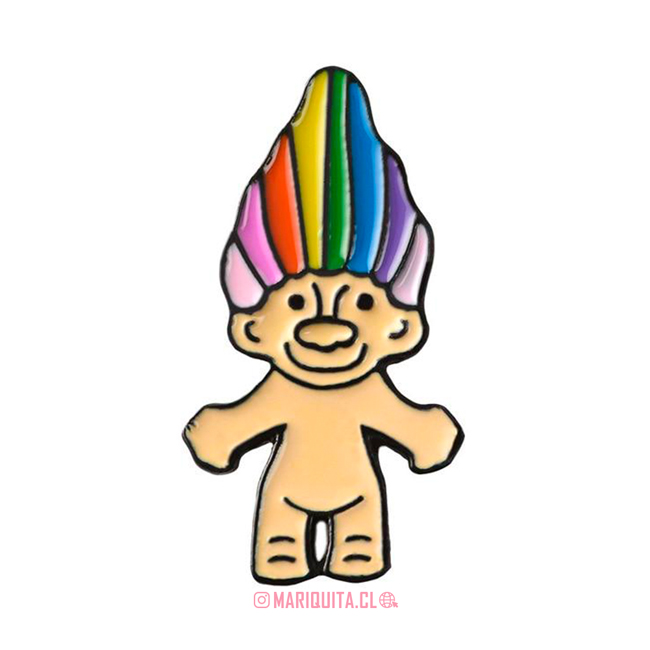 Pin Troll Arcoiris