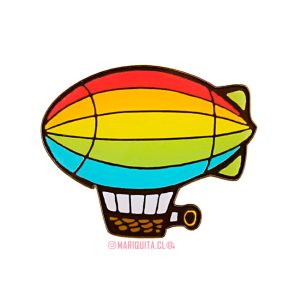 Prendedor Zeppelin Acrílico