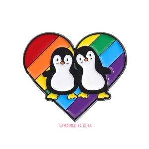 Pin Pingüinis Love