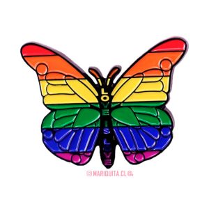 Pin Mariposa Love is Love