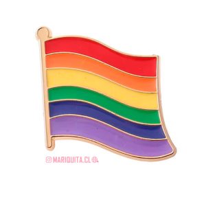 Pin Bandera LGBTIQA+ Ondulada 6 Mediana